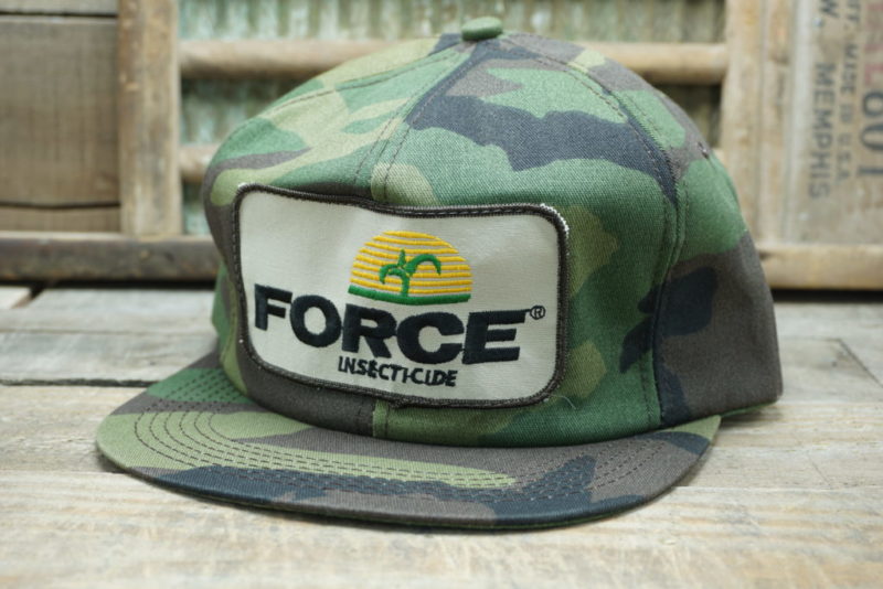VINTAGE FORCE INSECTICIDE CAMO SNAPBACK TRUCKER HAT