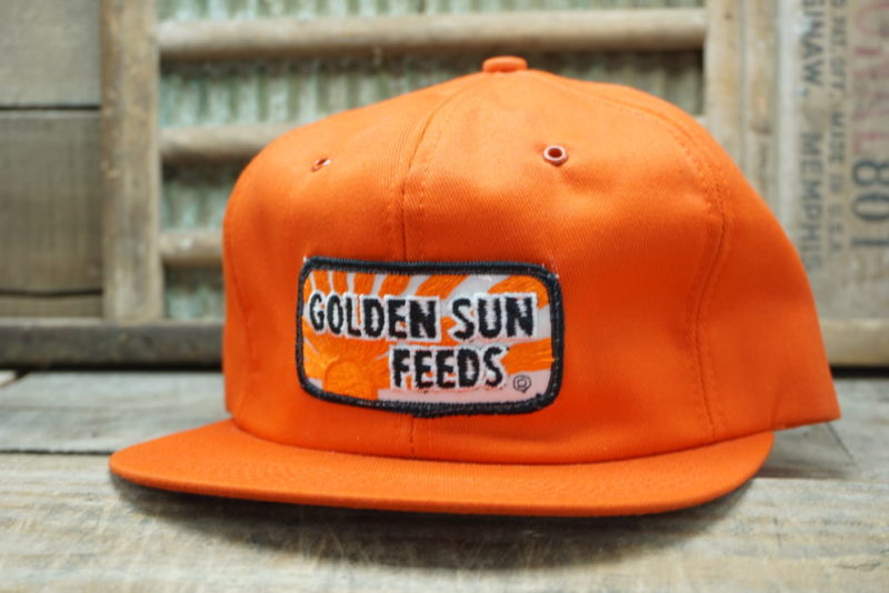 VINTAGE GOLDEN SUN FEEDS SNAPBACK TRUCKER HAT
