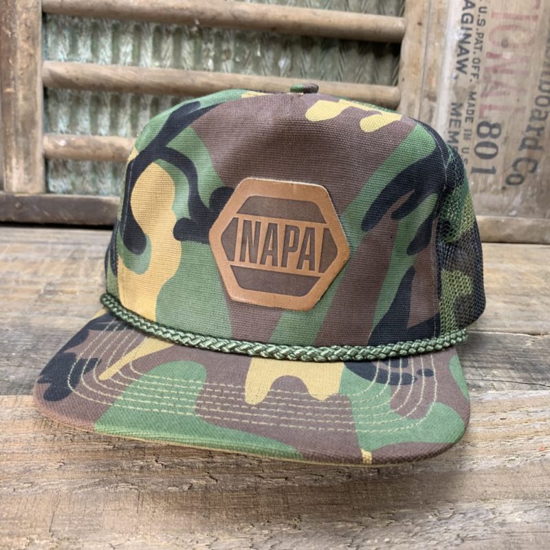 VINTAGE NAPA CAMO SNAPBACK TRUCKER HAT