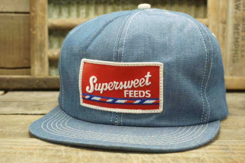 VINTAGE SUPERSWEET FEEDS DENIM SNAPBACK TRUCKER HAT