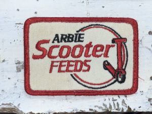 Vintage Arbie Scooter Feeds Patch