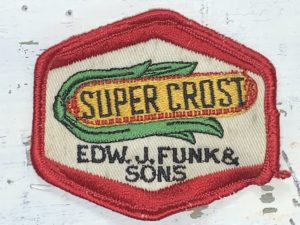 Vintage Super Crost Seeds EDW. J. Funk & Sons Patch
