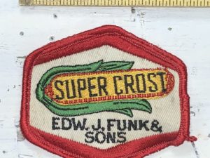Vintage Super Crost Seeds EDW. J. Funk & Sons Patch
