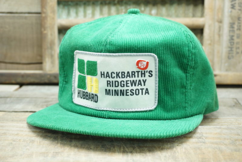 Vintage HUBBARD FEEDS Snapback Trucker Hat Cap