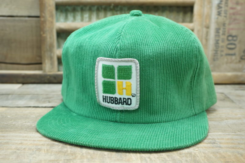 Vintage HUBBARD FEEDS Snapback Trucker Hat Cap