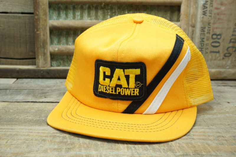 Vintage CAT DIESEL POWER Snapback Trucker Hat Cap