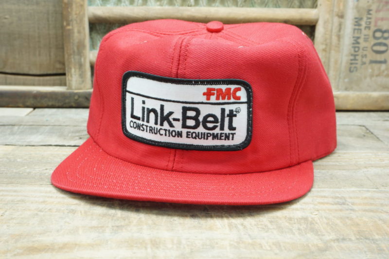 Vintage FMC Link - Belt Construction Equipment Snapback Hat Cap