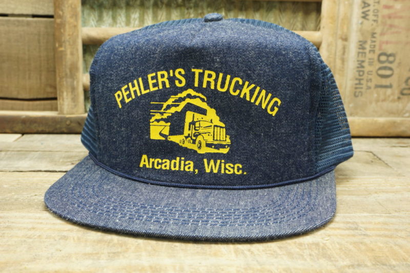 VINTAGE Pehler's Trucking Snapback TRUCKER HAT