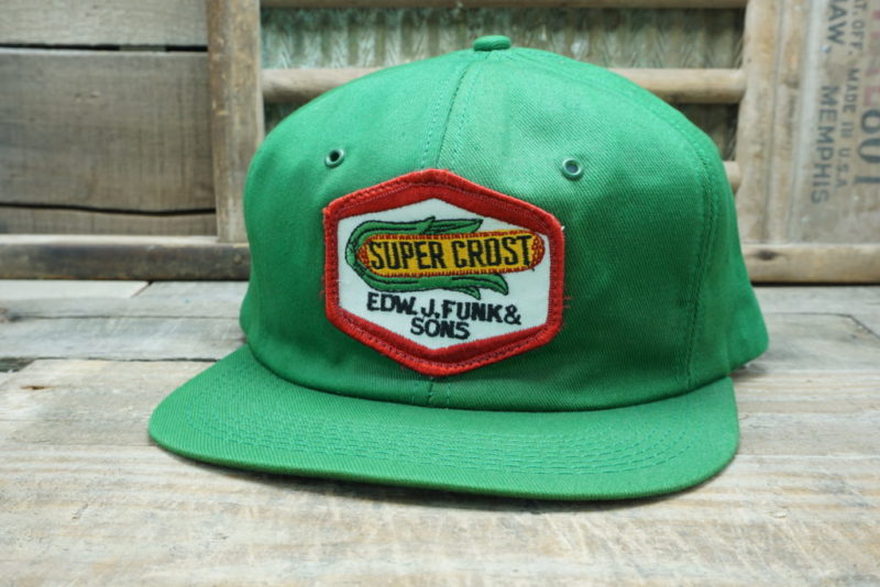 Vintage Super Crost Seed Corn Snapback Trucker Hat Cap