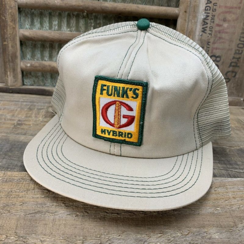 Vintage Funk's G Hybrid Seed Corn Mesh Snapback Trucker Cap - Hat