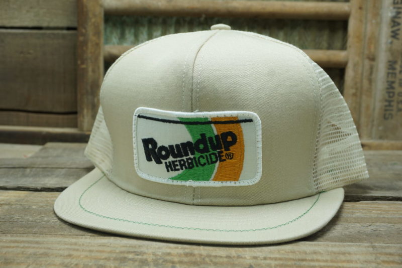 Vintage Roundup Herbicide Snapback Trucker Hat Cap