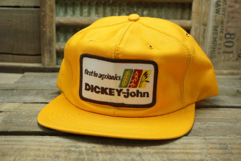Vintage Dickey-John Snapback Trucker Hat Cap