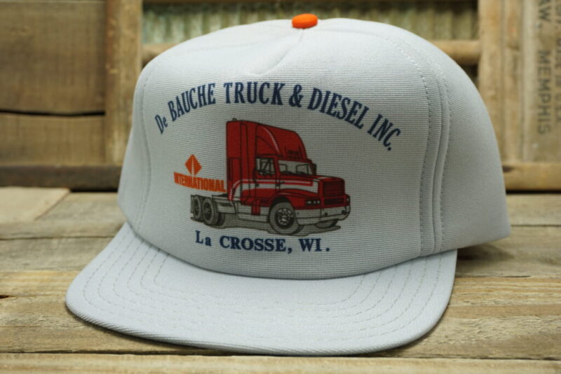 Vintage De Bauche Truck & Diesel Inc. La Crosse, WISnapback Trucker Hat Cap