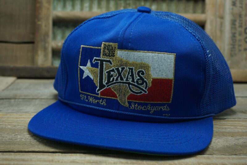 Vintage BILLY BOB'S TEXAS NIGHTCLUB Ft. Worth Stockyards Mesh Snapback Trucker Hat Cap