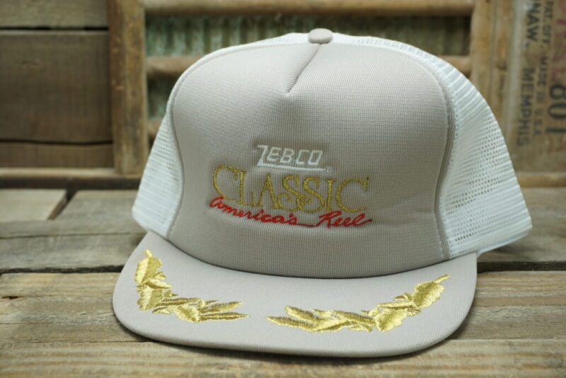 Vintage Zebco Classic Snapback Trucker Hat Cap