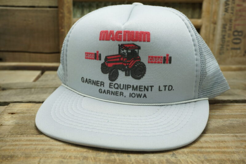 Vintage Case IH Magnum Garner Equip. Snapback Trucker Hat Cap