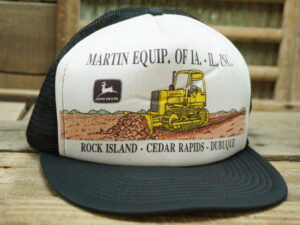 John Deere Martin Equip. IA IL Vintage Hat