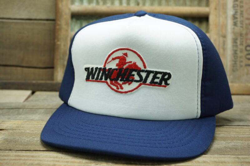 Vintage Winchester Firearms & Ammunition Snapback Trucker Hat Cap
