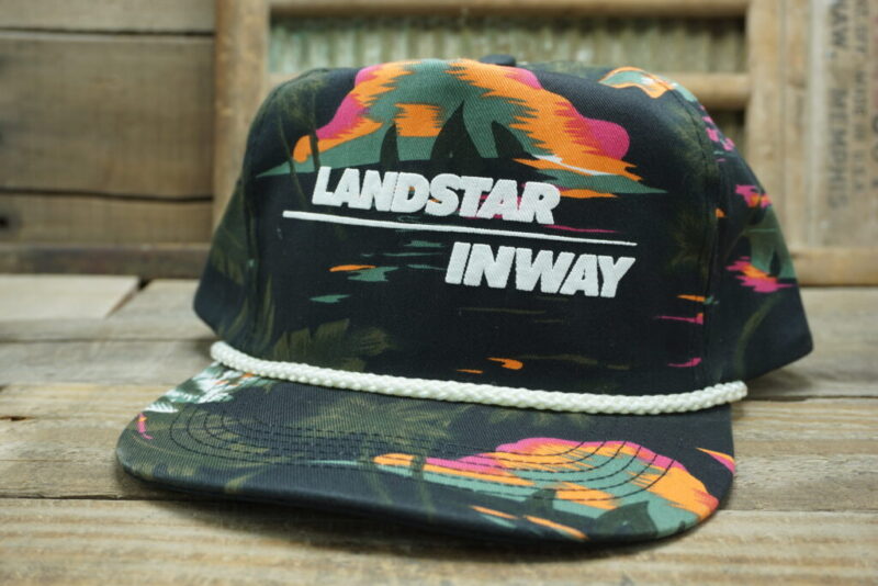 Vintage LANDSTAR INWAY Snapback Trucker Hat Cap