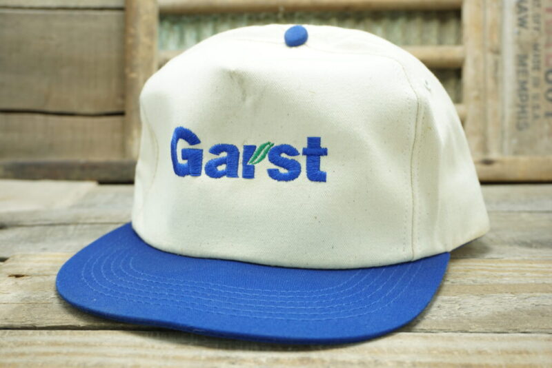 Vintage Garst Seed Company Snapback Trucker Hat Cap K Products Made In USA