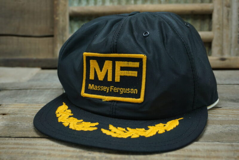 Vintage MF Massey Ferguson Snapback Trucker Hat Cap Patch Louisville MFG CO Made In USA