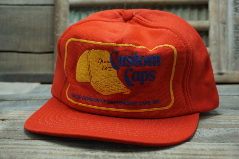 Vintage Custom Caps Okefenokee Caps Snapback Trucker Hat Cap