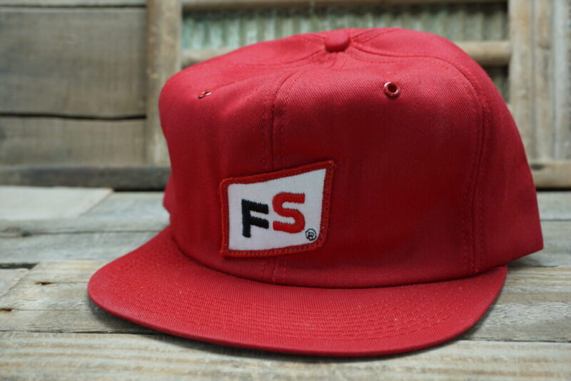 Vintage FS Seed Snapback Trucker Hat Cap Patch K Brand Made In USA