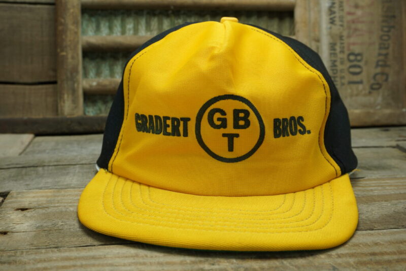 Vintage Gradert Brothers BROS. Mesh Snapback Trucker Hat Cap