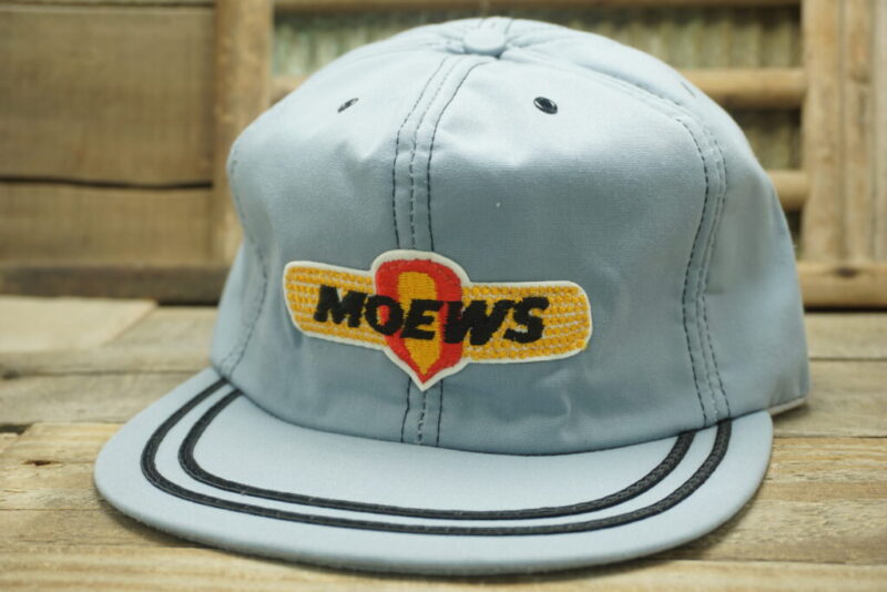 Vintage Moews Hybrids Seed Corn Patch Snapback Trucker Hat Cap Made In USA