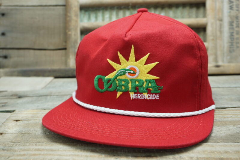 Vintage Cobra Herbicide Snapback Trucker Hat Cap
