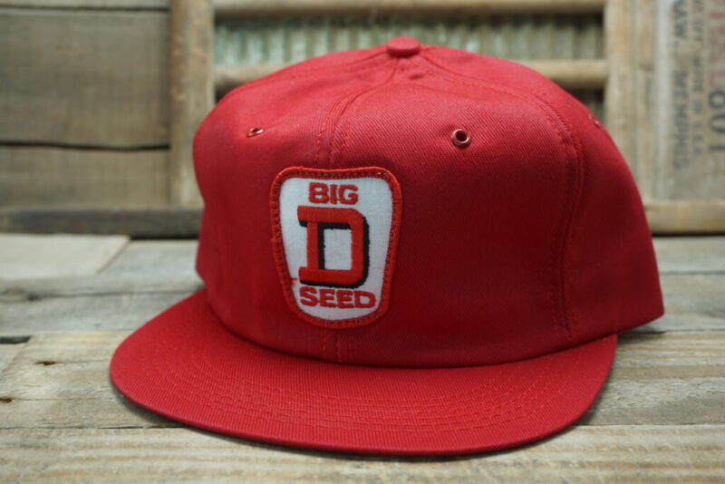 Vintage Big D Seed Snapback Trucker Hat Cap Patch K Products Made In USA