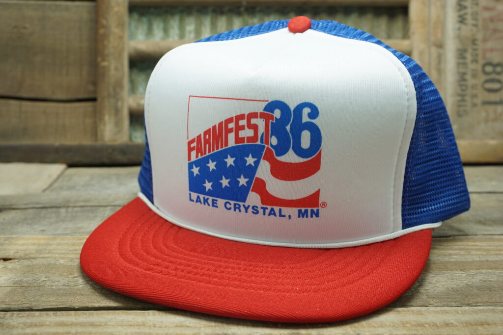New Era 9FORTY USA Eagle Patch Mesh Trucker A-Frame Snapback Hat Red White Blue