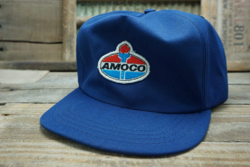 Vintage Amoco Oil Snapback Trucker Hat Cap Made In USA