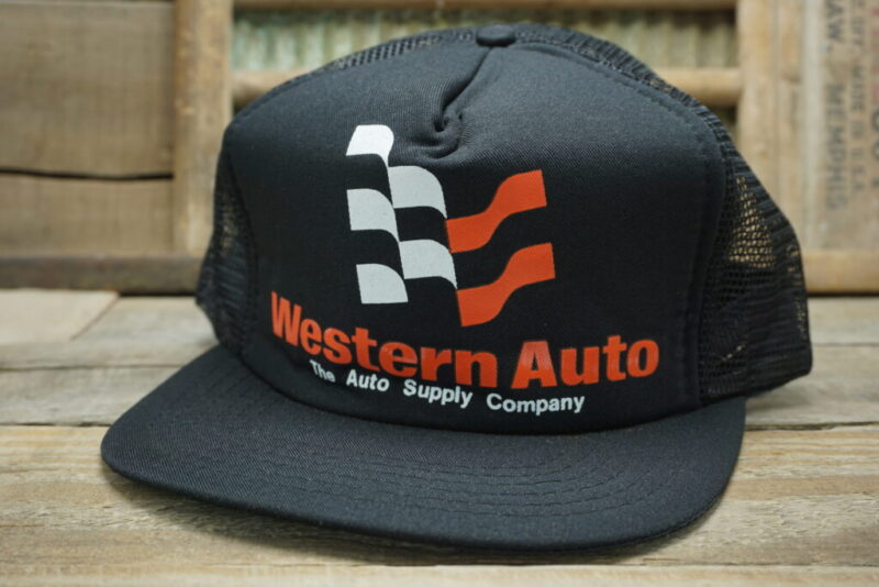 Vintage WESTERN AUTO Auto Supply Company Mesh Snapback Trucker Hat Cap