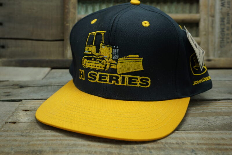 Vintage John Deere H Series Front Loader Snapback Trucker Hat Cap