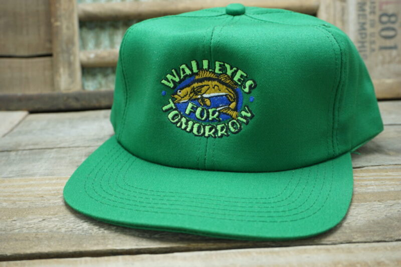 Vintage Walleyes For Tomorrow Snapback Trucker Hat Cap K Products