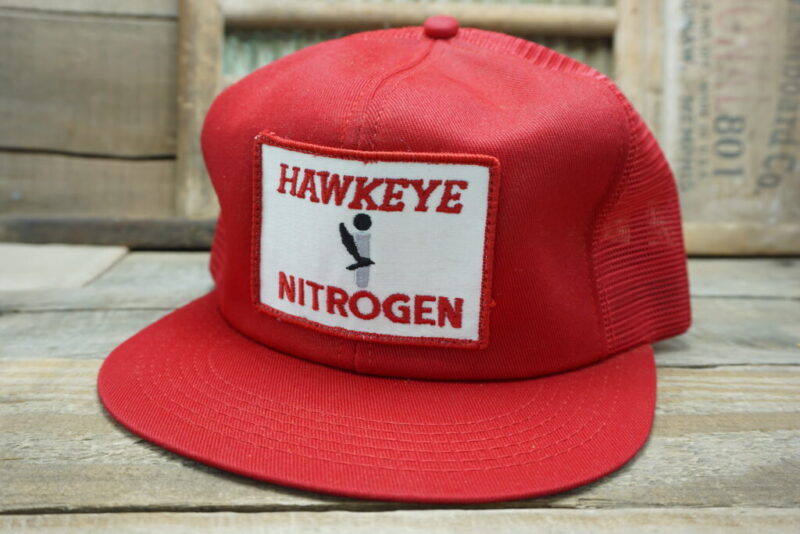 Vintage HAWKEYE Nitrogen Mesh Snapback Trucker Hat Cap