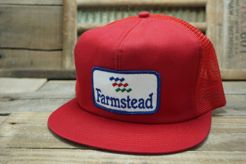 Vintage Farmstead Mesh Snapback Trucker Hat Cap America's Legend Made In USA