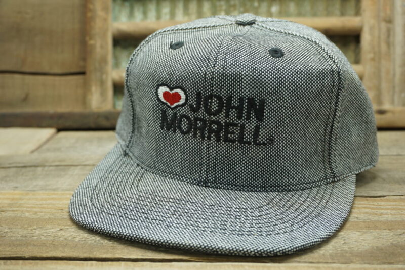 Vintage John Morrell & CO Denim Strapback Trucker Hat Cap
