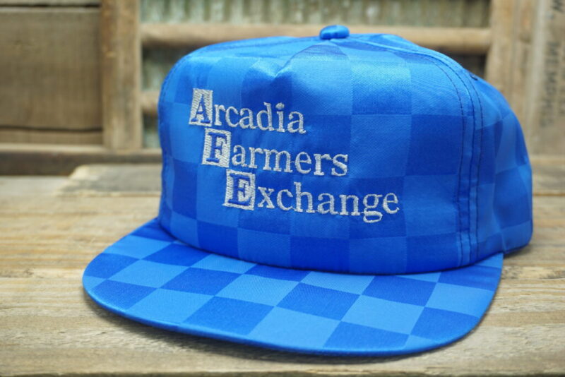 Vintage ARCADIA FARMERS EXCHANGE Snapback Trucker Hat Cap