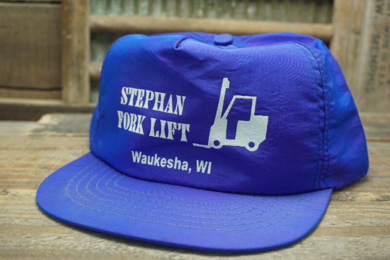Vintage STEPHAN FORK LIFT Waukesha, WI Snapback Trucker Hat Cap
