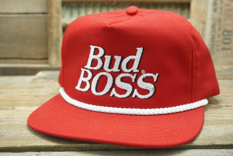 Vintage Bud Boss Snapback Trucker Hat Cap