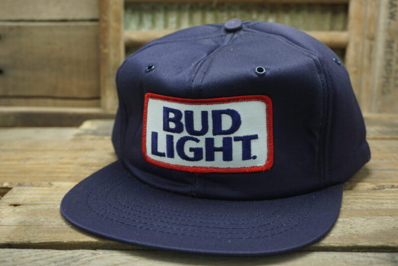 Vintage Bud Light Beer Snapback Trucker Hat Cap