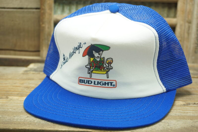 Vintage Bud Light Spuds Mackenzie Snapback Trucker Hat Cap