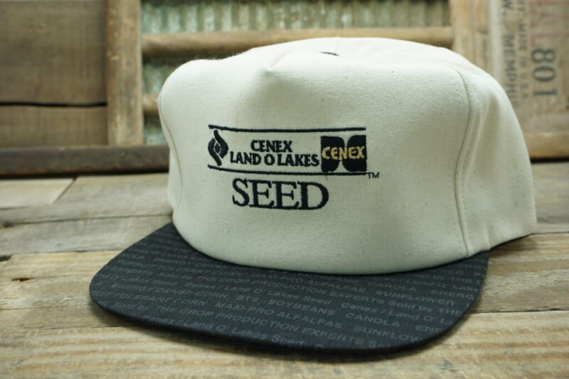 Vintage Cenex Land O Lakes Seed Snapback Trucker Hat Cap K Products Made In USA