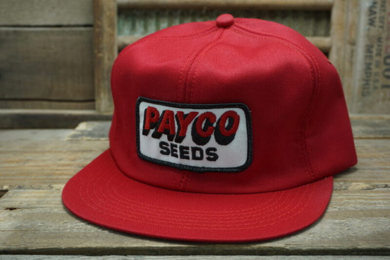 Vintage Payco Seeds Snapback Trucker Hat Cap Patch K Brand Made In USA