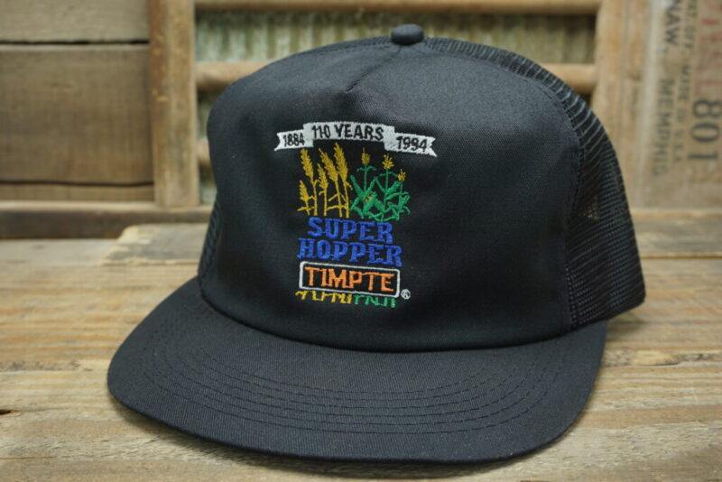 Vintage Super Hopper Timpte 100 Years Mesh Snapback Trucker Hat Cap K Products Made In USA