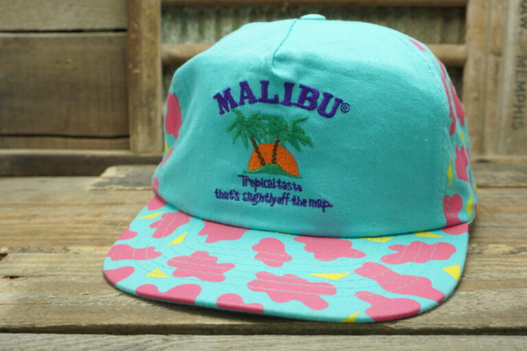 MALIBU Caribbean Rum Hat Vintage Snapback Warehouse