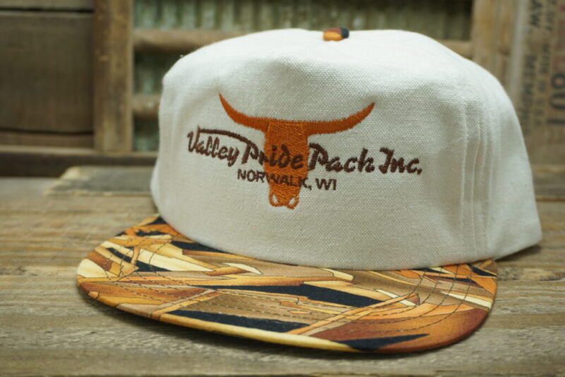 Vintage Valley Pride Pack Inc Norwalk Wisconsin WI Snapback Trucker Hat Cap Made In USA