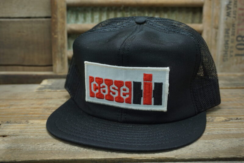 Vintage Case IH International Harvester Mesh Patch Snapback Trucker Hat Cap Louisville MFG CO Made In USA